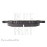 Conjunto de 4 pastilhas de freio BLUEPRINT ADH24286BLU