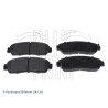 Conjunto de 4 pastilhas de freio BLUEPRINT ADH24291BLU