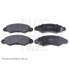 Conjunto de 4 pastilhas de freio BLUEPRINT ADK84225