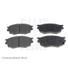 Conjunto de 4 pastilhas de freio BLUEPRINT ADM54276BLU