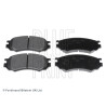Conjunto de 4 pastilhas de freio BLUEPRINT ADN14243