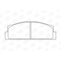 Jogo de pastilhas de freio CHAMPION 571226CH