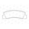 Jogo de pastilhas de freio CHAMPION 571265CH