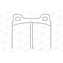 Jogo de pastilhas de freio CHAMPION 571279CH