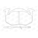 Jogo de pastilhas de freio CHAMPION 571331CH