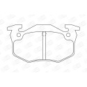 Jogo de pastilhas de freio CHAMPION 571334CH
