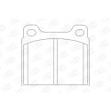 Jogo de pastilhas de freio CHAMPION 571417CH