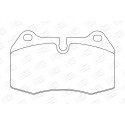 Jogo de pastilhas de freio CHAMPION 571852CH