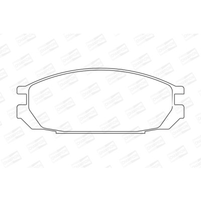 Jogo de pastilhas de freio CHAMPION 572290CH