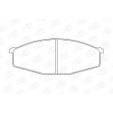 Jogo de pastilhas de freio CHAMPION 572361CH
