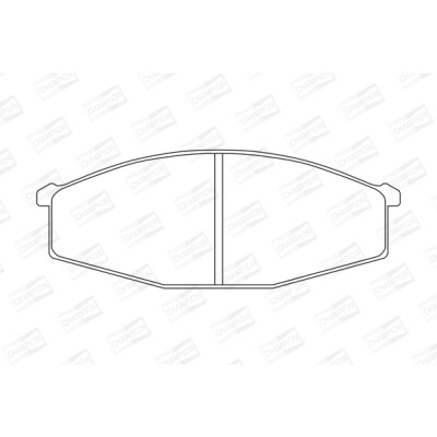 Jogo de pastilhas de freio CHAMPION 572361CH