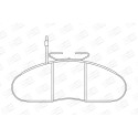 Jogo de pastilhas de freio CHAMPION 572374CH