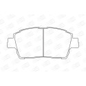 Jogo de pastilhas de freio CHAMPION 572405CH