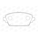 Jogo de pastilhas para travão de disco