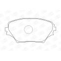 Jogo de pastilhas de freio CHAMPION 572487CH