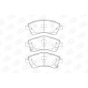 Jogo de pastilhas de freio CHAMPION 572525CH