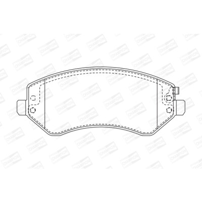 Jogo de pastilhas de freio CHAMPION 573118CH