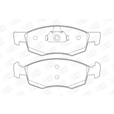 Jogo de pastilhas para travão de disco