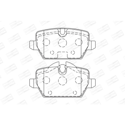 Jogo de pastilhas de freio CHAMPION 573136CH