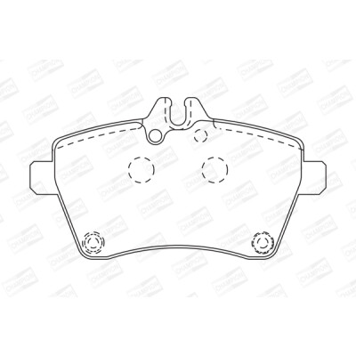 Jogo de pastilhas de freio CHAMPION 573226CH