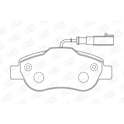 Jogo de pastilhas de freio CHAMPION 573266CH