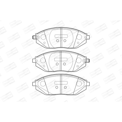 Jogo de pastilhas para travão de disco