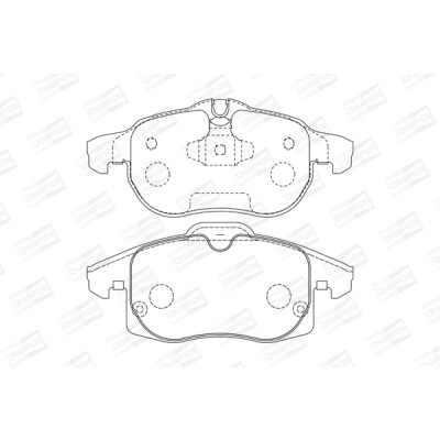 Jogo de pastilhas de freio CHAMPION 573723CH