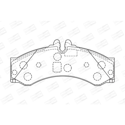 Jogo de pastilhas de freio CHAMPION 573731CH