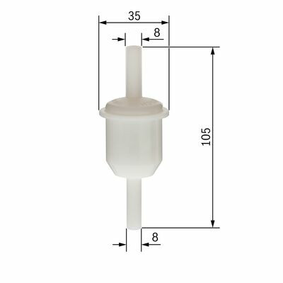 Filtro de combustível BOSCH 0 450 904 058
