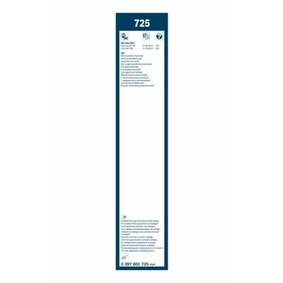 Palhetas de limpador de para-brisa BOSCH 3 397 001 725
