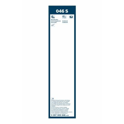 Palhetas de limpador de para-brisa BOSCH 3 397 005 046