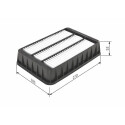 Filtro de ar BOSCH F 026 400 200