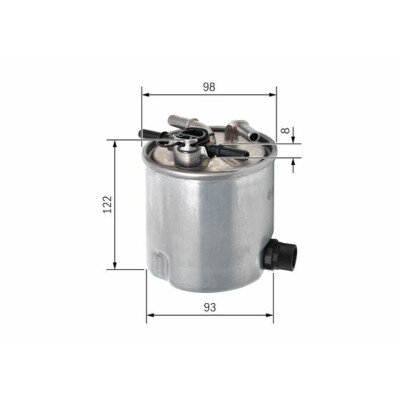 Filtro de combustível BOSCH F 026 402 072