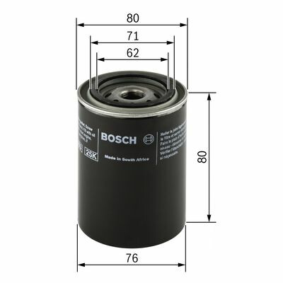 Filtro de óleo BOSCH F 026 407 005