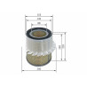 Filtro de ar BOSCH 1 457 433 646