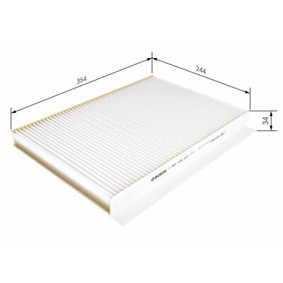 Filtro de ar de cabine BOSCH 1 987 432 037