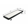 Filtro de ar de cabine BOSCH 1 987 432 100