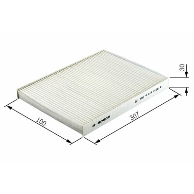 Filtro de ar de cabine BOSCH 1 987 432 122