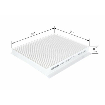 Filtro de ar de cabine BOSCH 1 987 432 158