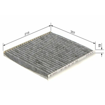 Filtro de ar de cabine BOSCH 1 987 432 320