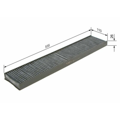 Filtro de ar de cabine BOSCH 1 987 432 328