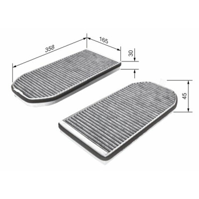 Filtro de ar de cabine BOSCH 1 987 432 362
