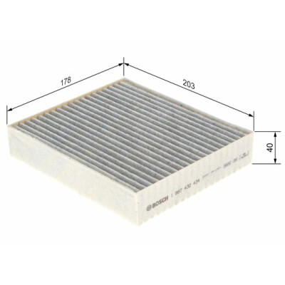 Filtro de ar de cabine BOSCH 1 987 432 434