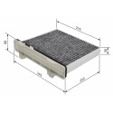 Filtro de ar de cabine BOSCH 1 987 432 498