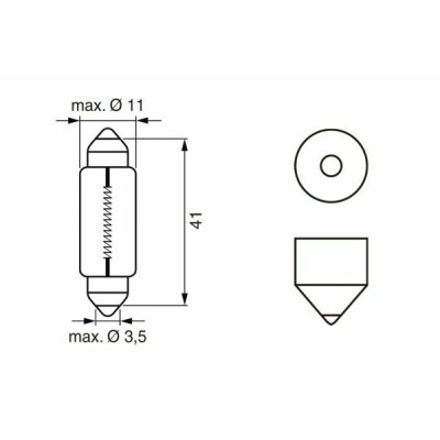 Lâmpada, luz interna BOSCH 1987302210
