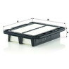 Filtro de ar MANN-FILTER C 2324