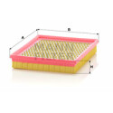 Filtro de ar MANN-FILTER C 2372