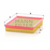 Filtro de ar MANN-FILTER C 2372