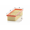 Filtro de ar MANN-FILTER C 2440/1