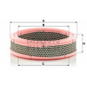 Filtro de ar MANN-FILTER C 2443